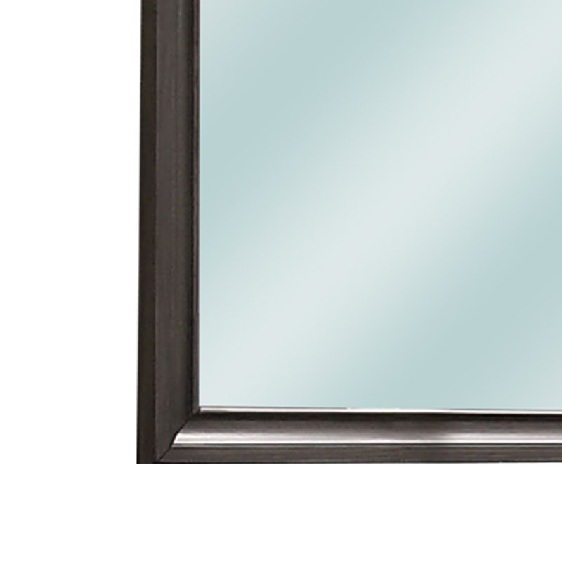 Miroir de commode traditionnel chrissy Hantsport, Gris