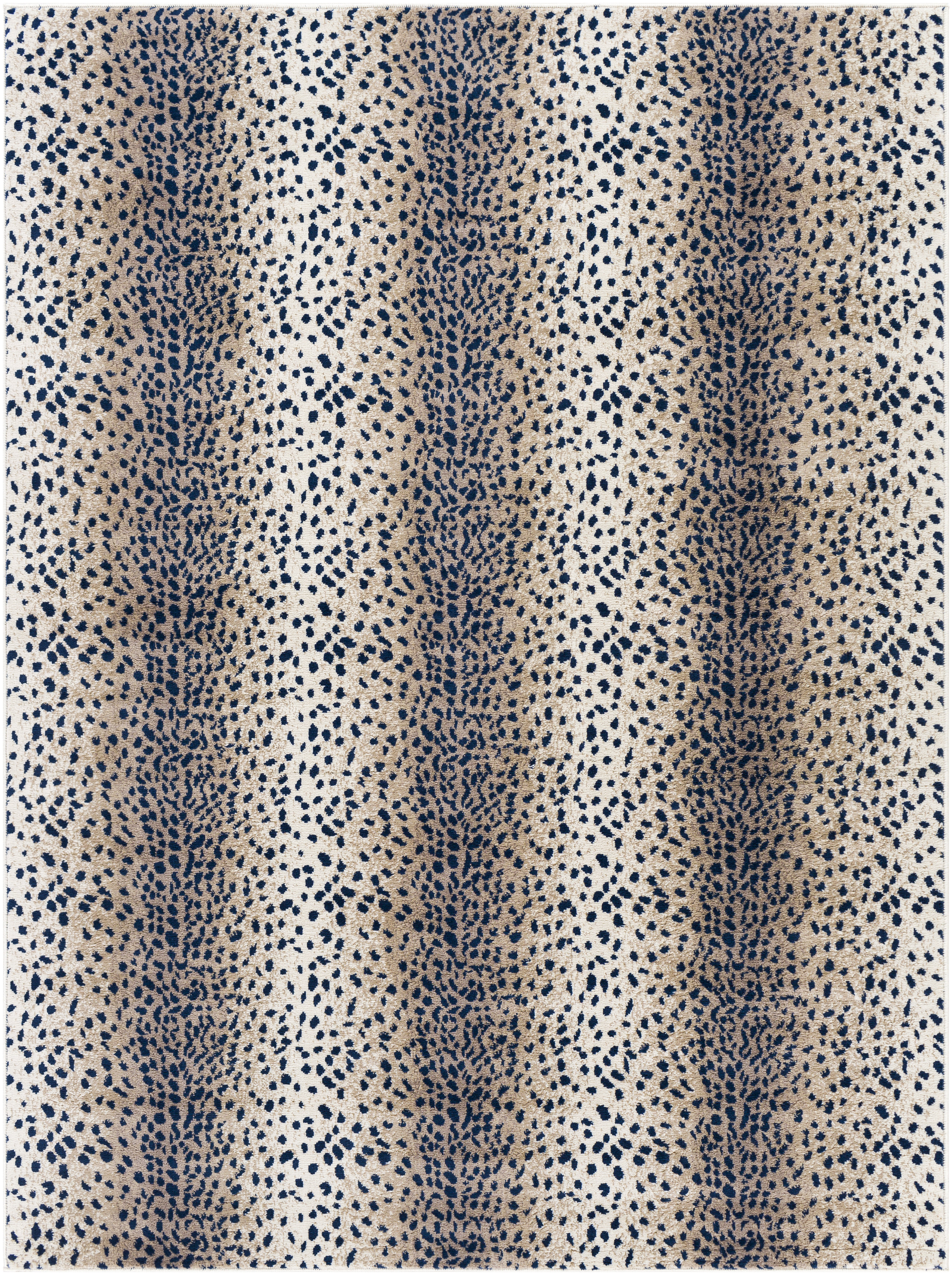 Angelique Rugs Mercer41 Angelicque Power Loom Navy/Tan Rug & Reviews | Wayfair