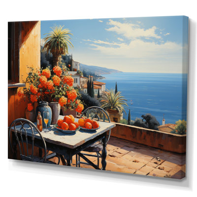 French Mediterranean Bliss In Provence IV - French Canvas Art Print
