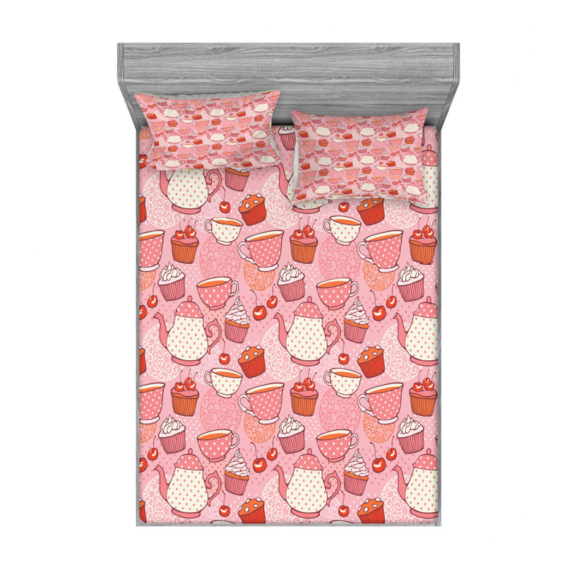 Microfiber Sheet Set, Queen Sheet Set with Fitted Sheet