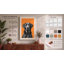 Dog in Warmth Modern - Wrapped Canvas-312351074-312351078
