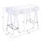 White High Gloss And Chrome Writing Desk With USB Port-1394068673
