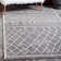 Tapis gris à motif géométrique Cumby
