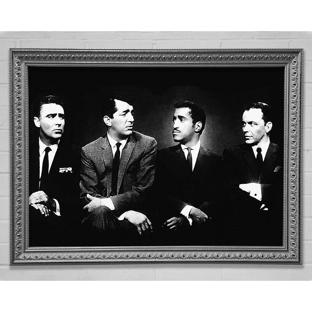 The Rat Pack B N W - Einzelne Bilderrahmen Kunstdrucke