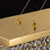 Anacelia 31.5''/39''/47'' Crystal Chandelier, Modern Kitchen Island Square/rectangle Chandelier with Crystal Accents