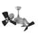 41" Schramm 6 - Blade LED Dual Ceiling Fan with Remote Control and Light Kit Included