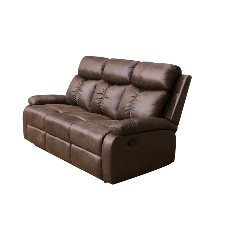 Genebern Upholstered 75.98'' Reclining Sofa