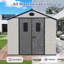 Remises de rangement modernes en résine 8x8 avec plancher-121792849