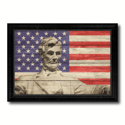 "abraham lincoln memorial" , reproduction d’art sur toile encadrée