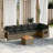 Vidaxl Garden Sofa Set Grey, Dark Grey