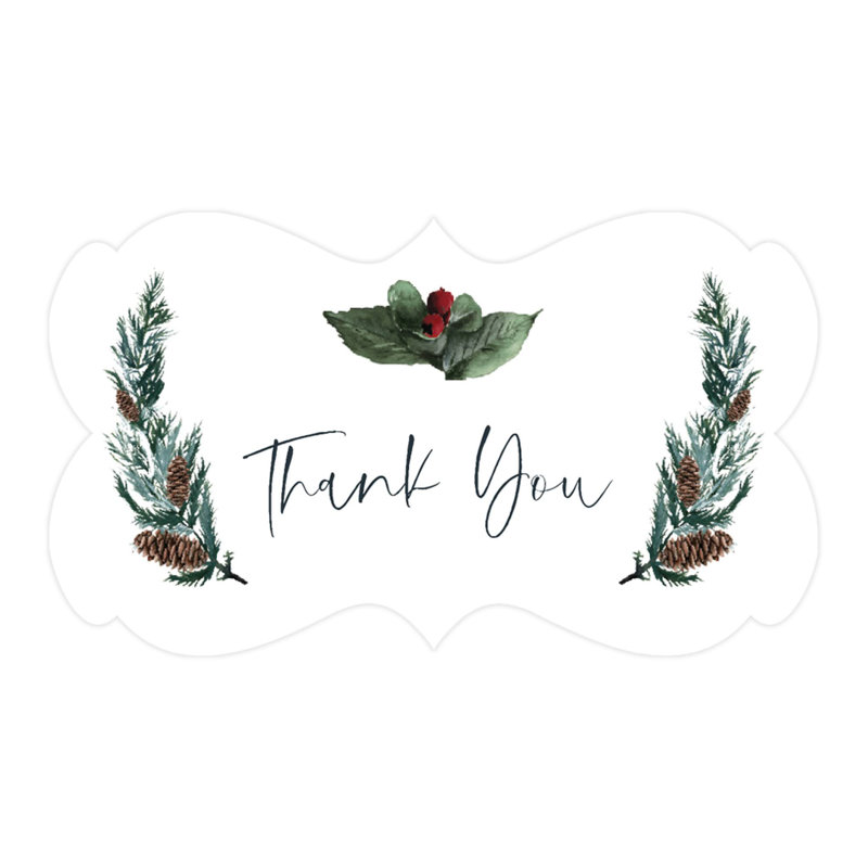 Thank You - étiquettes autocollantes