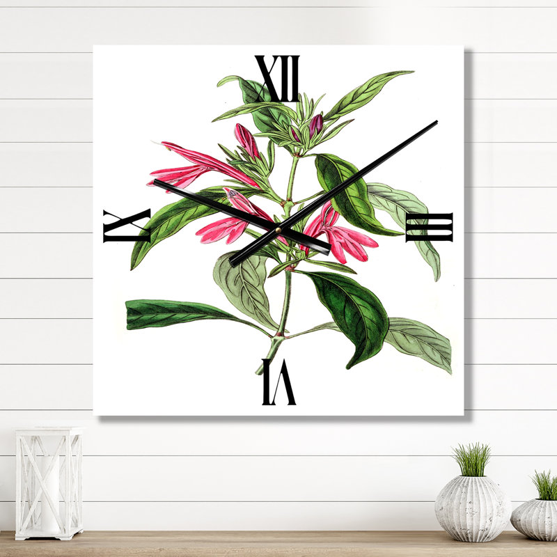 Vintage American Flora VII - Horloge murale traditionnelle, Petit