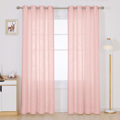 Grommet Solid Curtains (Set of 2)