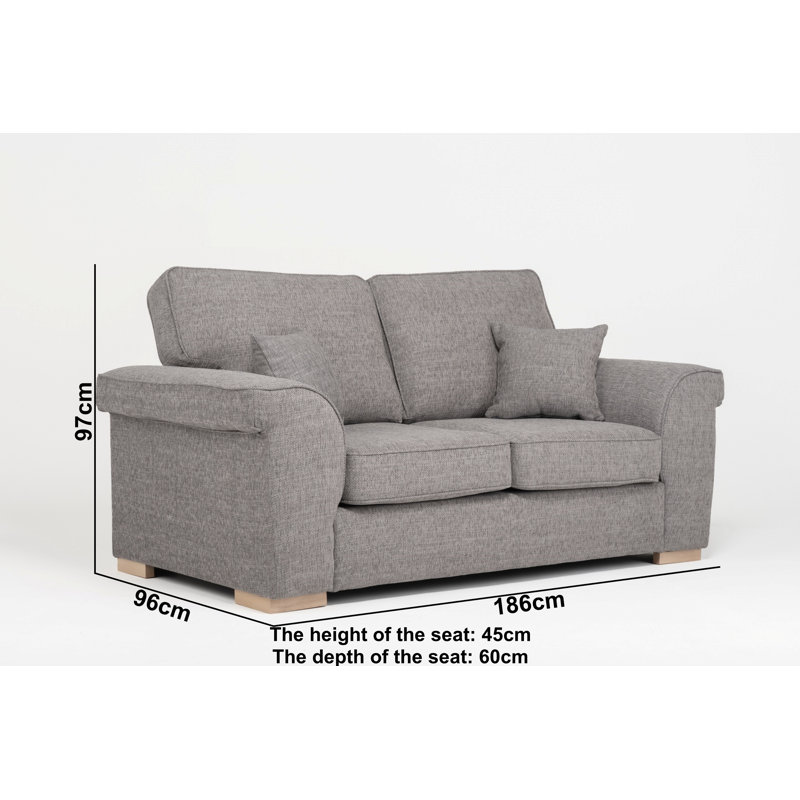 Picadilly 3 or 2 Seater Sofa, Mushroom, 2