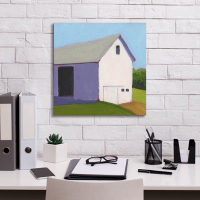  'Bucolic Structure 1' by Carol Young Canvas Wall Art, 18" x 18"