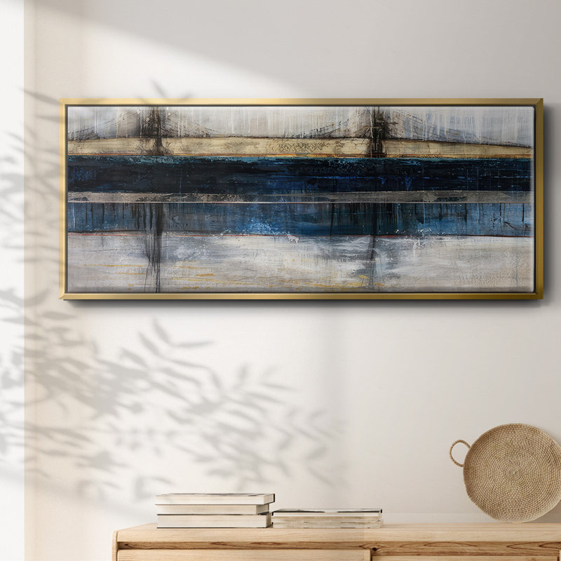 City Blue - Framed Canvas