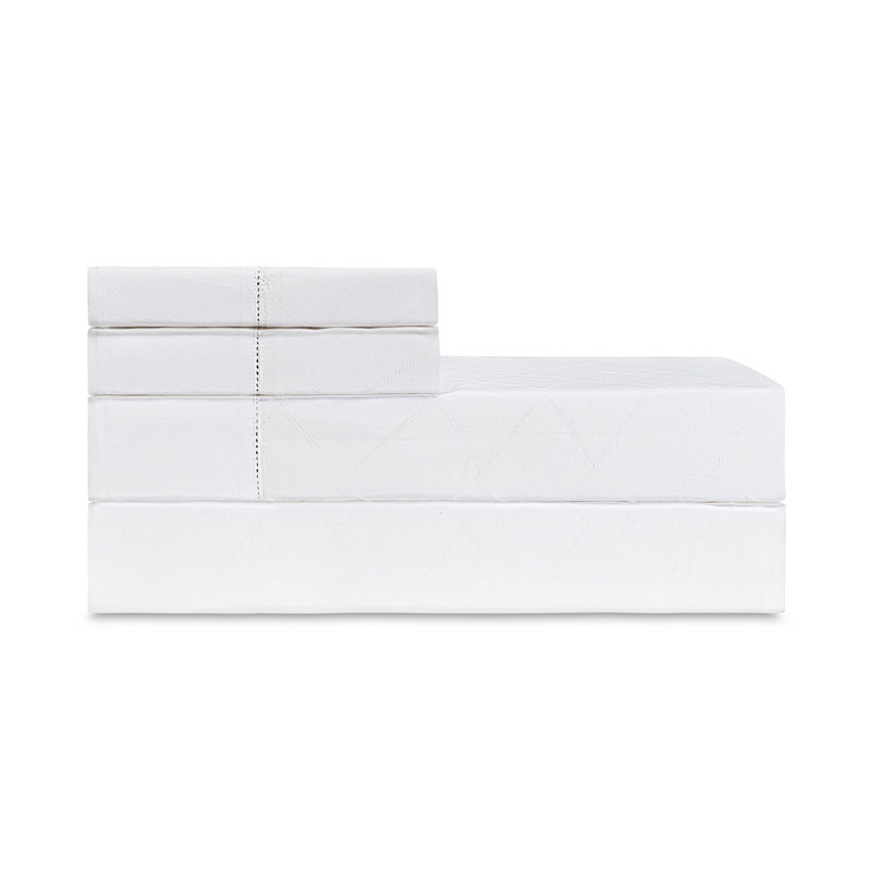 Luciana Sheet Set, Diamond/White, King