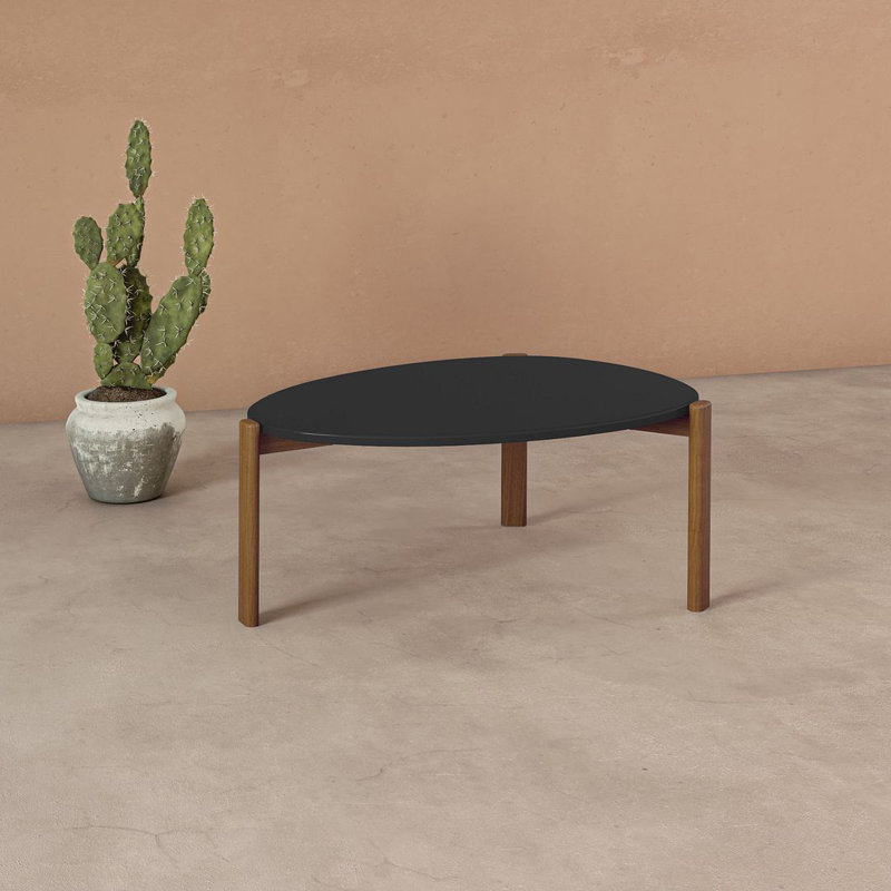 Jernya Coffee Table, Matte Black