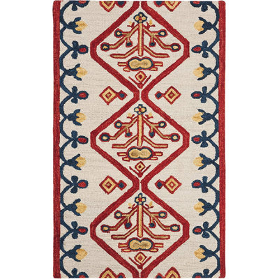 Vahakn Hand Tufted Wool Southwestern Rug