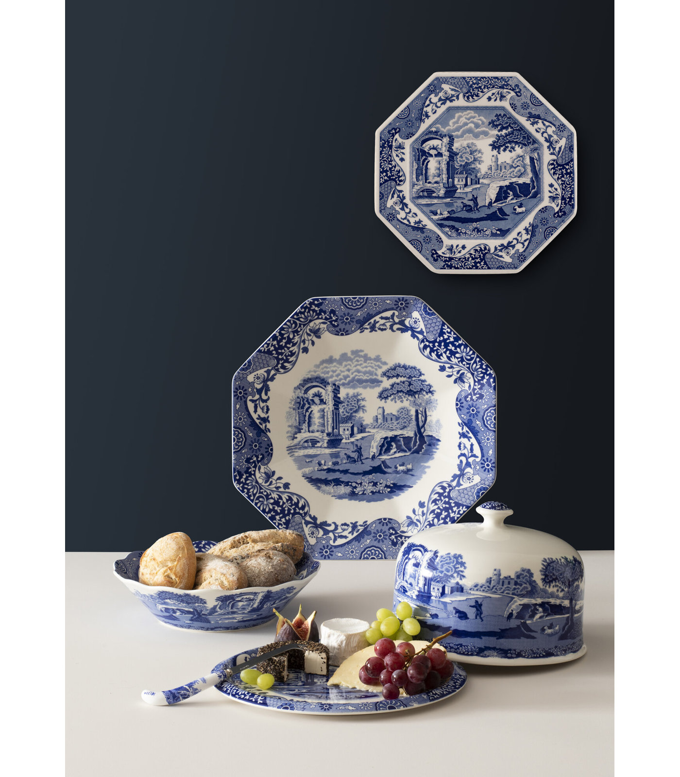 Blue Italian Porcelain Dining Bowl