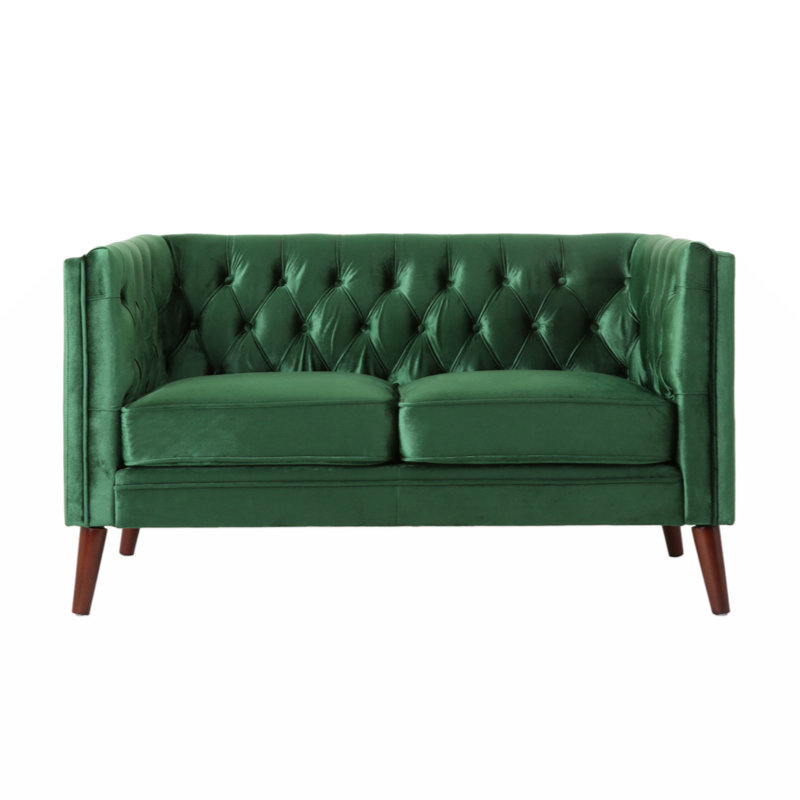 Causeuse Kokesh, Velours vert