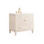 Base de meuble-lavabo autoportant en noyer foncé de 36 po Lilly