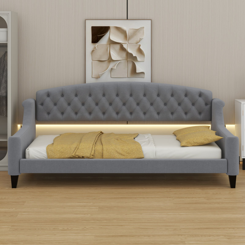 Lit de jour Modern Luxury, gris