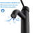 Compliant Single Hole Bathroom Faucet 6.5" High Stainless Steel Waterfall Matte Black Setup Aerated Stream Single Precision Spot- Finish Modern Style For Residential Use Flow Design Sophisticated