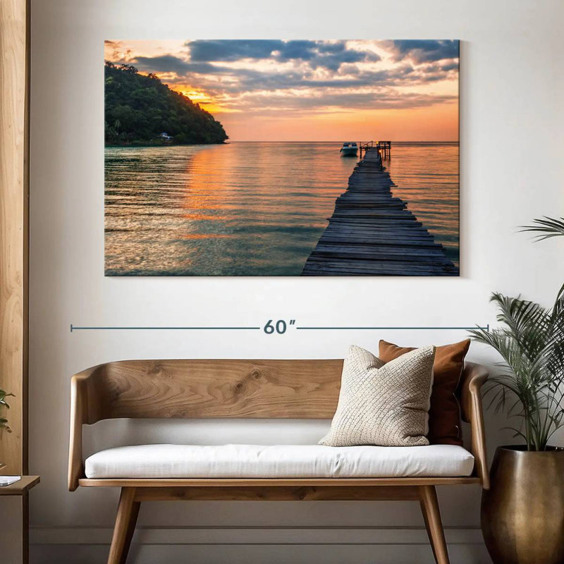 Aletra Tropical Twilight Dock, 34" H x 51" W