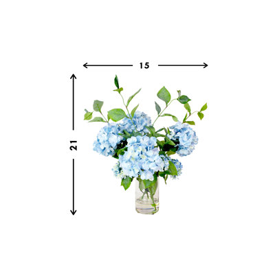 Hydrangea Arrangement in Vase
