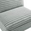 Canapé modulaire 5 pièces en tissu pelucheux de polyester