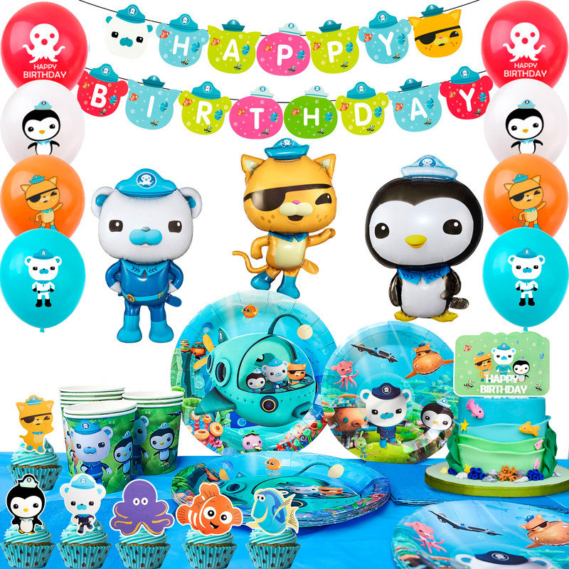 Octonauts Birthday Decorations, Octonauts Party Supplies Party Tableware Set