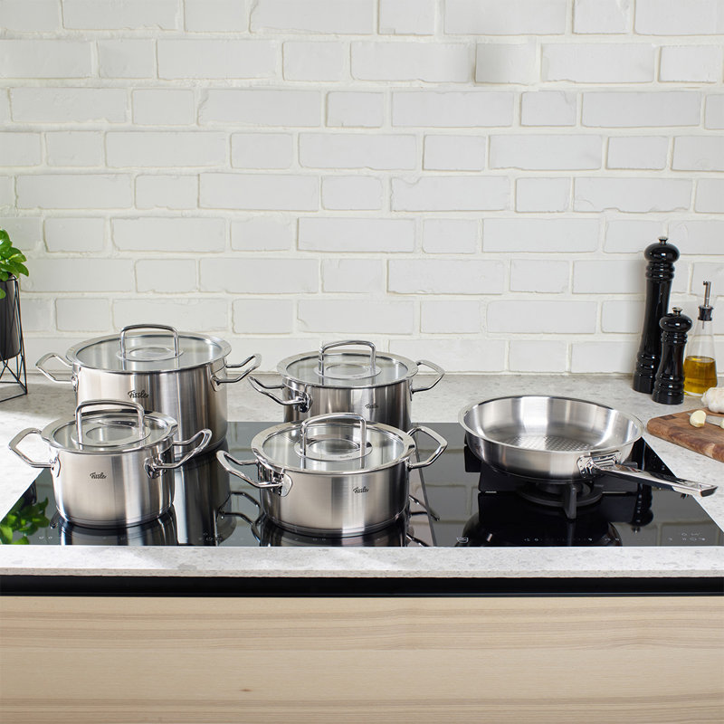 Fissler® Original-Profi Collection® Stainless Steel 9-Piece Cookware Set with Glass Lids