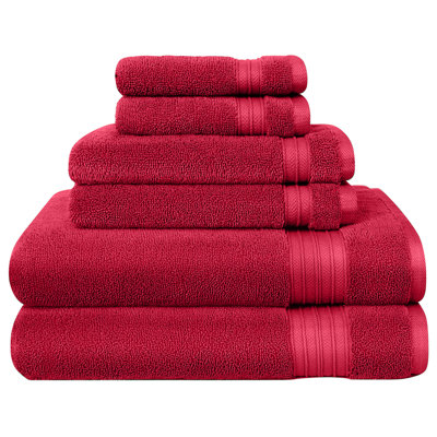 6-Piece Quick-Dry Cotton Towel Set