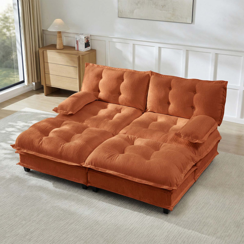 Canapé modulaire à assise profonde, Vert