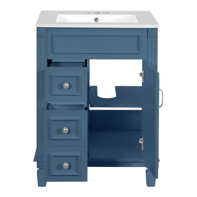 Meuble-lavabo 24 po avec lavabo en céramique