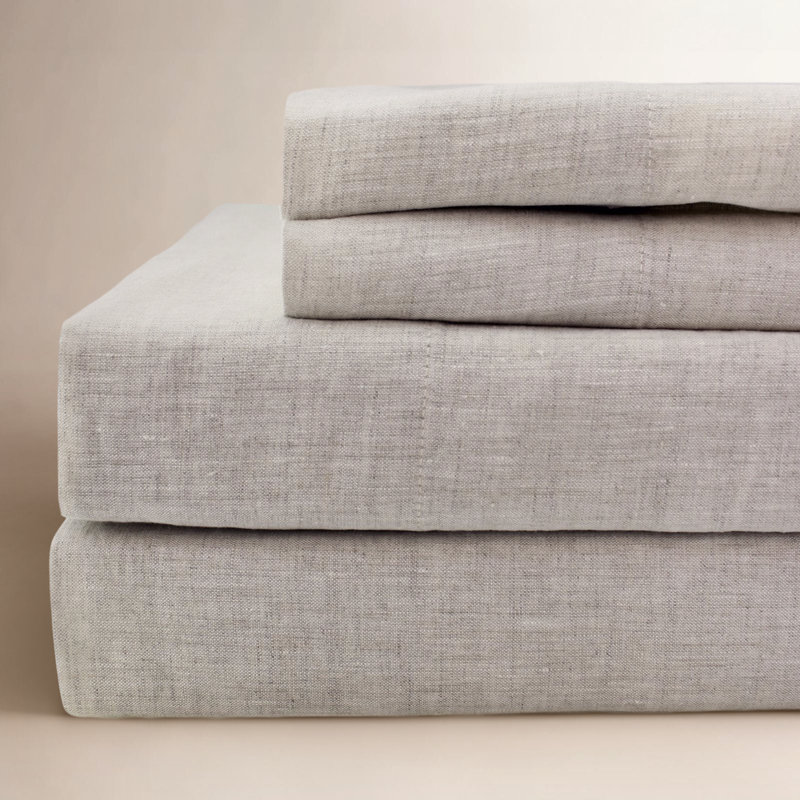 Brima 100% Linen - Set of 2, Standard, Dark Gray