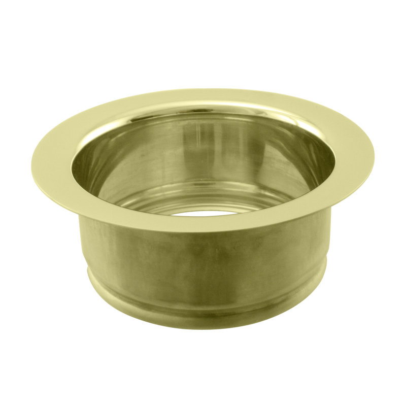 4-1/4" Standard Kitchen Sink Waste Disposal Flange, Brass (PVD)