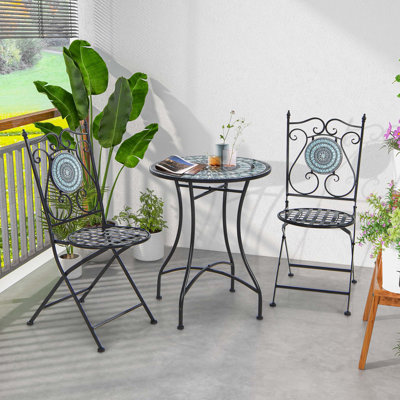 Jem 2 - Person Patio Dining Set with Round Table