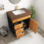 Meuble-lavabo autoportant de 30 pouces avec lavabo en céramique et plateau en pierre frittée, avec 3 tiroirs et 1 porte à fermeture en douceur-1617732232