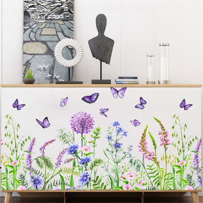Autocollant mural fleur