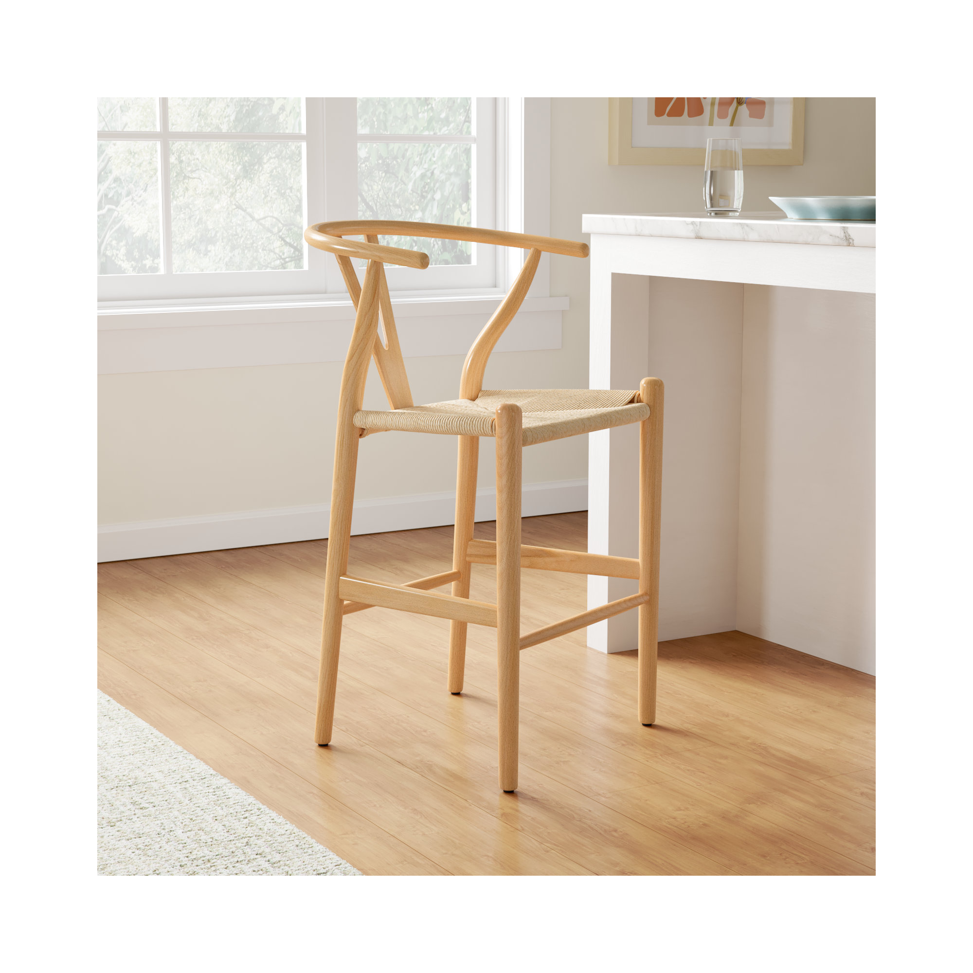  Woven Stool, Natural