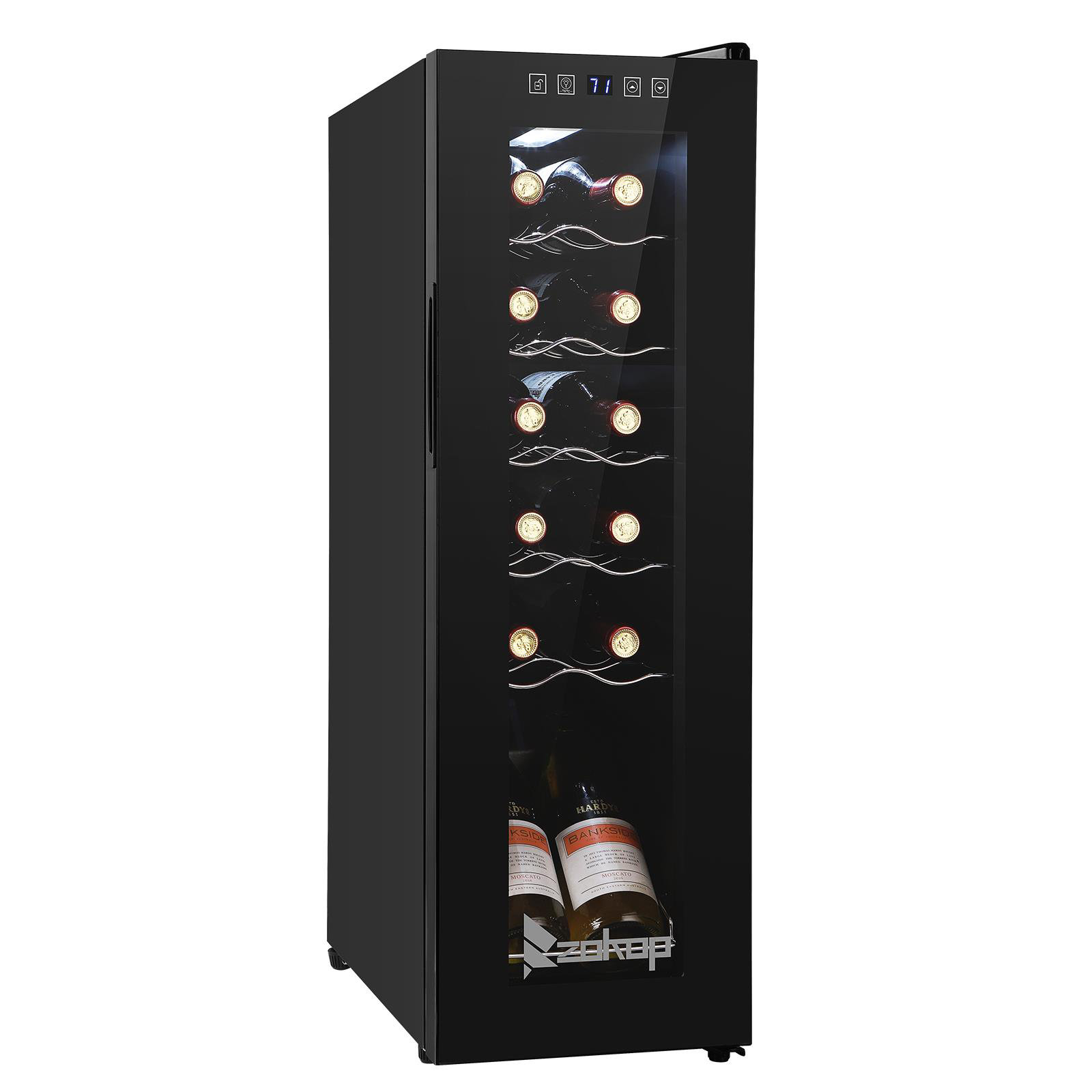 Winado Single Zone 17.72'' Freestanding 12 Bottle Wine & Beverage Refrigerator | Fridge.com