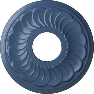 Médaillon de plafond Endthathane Blackthorne, P 11 3/4 po x P 3 5/8 po x P 1 po (convient aux auvents jusqu'à 4 7/8 po), fini désert Gobi peint à la main