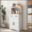 Armoire de rangement polyvalente en bois avec tiroir et tablettes réglables pour les cuisines de campagne et modernes