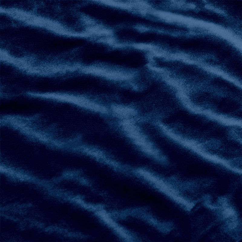 Rizokarpaso Luxury Square Scatter Crushed Velvet Cushion Cover, Navy