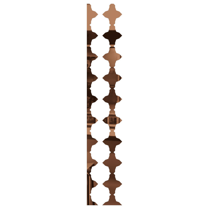 Ensemble de panneau mural décoratif à lattes réglables en acrylique Pandora (paquet de 17), H 94 po x l 4,625 po, Blanc