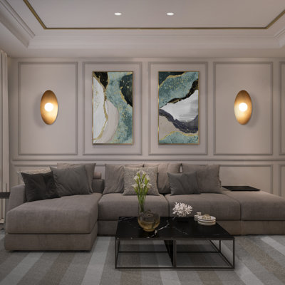 Glamour LED Flush Mounted Sconce