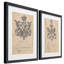 Peerage of England V-ensemble de 2 reproductions d’art graphique encadrées sur papier