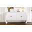 Armoire de rangement en U en placage de frêne à quatre portes avec pieds courbés-924794071